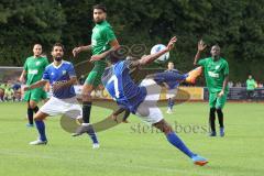 Kreisklasse - Saison 2022/2023 - TSV Ingolstadt Nord - FC Grün Weiss Ingolstadt - Simar Akaydin grün - grün weiss Ingolstadt - Jean Toribio blau TSV Ing.Nord - Foto: Meyer Jürgen