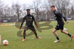 2.BL; FC Ingolstadt 04 - Trainingsstart nach Winterpause, Neuzugänge, Hans Nunoo Sarpei (FCI) und Florian Pick (FCI)