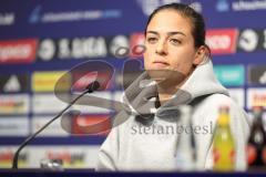 3. Liga; MSV Duisburg - FC Ingolstadt 04; Pressekonferenz Interview Cheftrainerin Sabrina Wittmann (FCI)