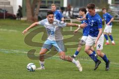 Kreisklasse - Saison 2025/26- TSV Großmehring - SV Oberstimm-  - Nico Zirngibl weiss Oberstimm  - Johannes Brunnhuber blau Großmehring - Foto: Meyer Jürgen