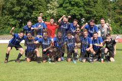 Kreisliga - Saison 2022/2023 - DJK Ingolstadt - SV Sandersdorf - Der SV Sandersdorf nach dem Spiel - - jubel - Foto: Meyer Jürgen