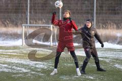 3. Liga - Saison 2025/26 - FC Ingolstadt 04 - Trainingsauftakt nach der Winterpause - Yann Sturm (Nr.7 - FCI)- Jannick Schmidt (FCI) - Foto: Meyer Jürgen