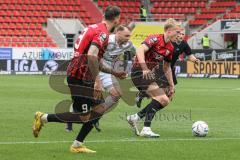 3. Liga; FC Ingolstadt 04 - 
VfB Oldenburg; Tobias Bech (11, FCI) Patrick Schmidt (9, FCI)