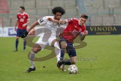 3. Liga - SpVgg Unterhaching - FC Ingolstadt 04 - Francisco Da Silva Caiuby (13, FCI) Stierlin Niclas (26 SpVgg)