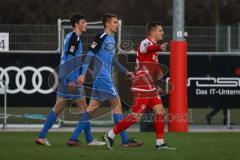 2.BL; Testspiel; FC Ingolstadt 04 - Würzburger Kickers; Tor Jubel Treffer Merlin Röhl (34, FCI) Filip Bilbija (35, FCI)