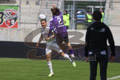 3.Liga - Saison 2022/2023 - Erzgebirge Aue - FC Ingolstadt 04 - Dominik Franke (Nr.3 - FCI) - Tim Danhof (Nr.2 - Erzgebirge Aue) -  - Foto: Meyer Jürgen