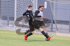 Audi Schanzer Amateur Cup 2022 -  Halbfinale 2 - DJK Ingolstadt - TSV Walpertskirchen -Tom Staudenmeyer
 weiss DJK Ingolstadt - Martin Deutinger schwarz Walpertskirchen -  - Foto: Jürgen Meyer