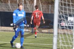 Bayernliga Nord - Saison 2023/24 - FC Ingolstadt 04 II - SpVgg Hankofen-Hailing - Wiezorrek Moritz rot FCI -  Der 2:0 Führungstreffer  - Maier Sebastian Torwart Hankofen - jubel - Foto: Meyer Jürgen