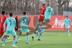 A-Junioren Bundesliga  - Saison 2023/24 - A-Junioren - FC Ingolstadt 04 - TSV 1860 München - Luca Lechner (Nr.5 - FC Ingolstadt 04 A-Jugend) - Faßmann Lasse blau München - Foto: Meyer Jürgen