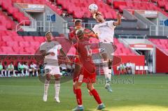 Toto Pokal - Saison 2022/2023 - FC Ingolstadt 04 - Türkspor Augsburg - Arian Llugiqi (Nr.25 - FCI) - Justin Butler (Nr.31 - FCI) -  Foto: Meyer Jürgen