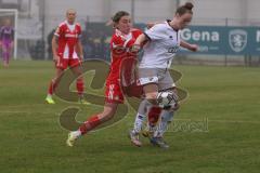 DFB -Pokal Frauen - Saison 2025/26 - FC Ingolstadt 04 Frauen - FC Bayern München - Lea Wolski (Nr.5 - FC Ingolstadt Frauen I) - Dunst Barbara rot Bayern - Foto: Meyer Jürgen