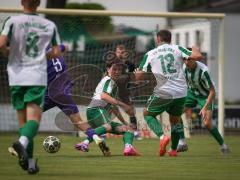 Landesliga - Freundschaftsspiel - Saison 2026/27 - SV Manching - TSV Karteth-Lappersdorf - Vincent Amann (Nr.16 - SV Manching) - Fritz Lukas lila Kareth - Lappersdorf  - Foto: Meyer Jürgen