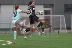 2. Bundesliga Frauen - Saison 2025/26 - FC Ingolstadt 04 Frauen - SG Andernach - Katharina Reikersdorfer (Nr.20 - FC Ingolstadt Frauen I) - Krump Leonie grün Andernach  - Foto: Meyer Jürgen