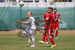 Kreisliga - Saison 2022/2023 - Türk.SV Ingolstadt - DJK Ingolstadt - Steven Spie? Weiss DJK Ingolstadt - Sirac Cilhoroz rot Türk SV - Foto: Meyer Jürgen