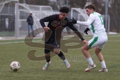 *** Bayernliga Nord - Saison 2025/26 - FC Ingolstadt 04 II - SpVgg Greuther Fürth - Davide Sekulovic FCI - Philipp Hack grün Fürth - Foto: Meyer Jürgen