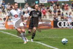 2. Bundesliga Frauen - Saison 2023/24 - FC Ingolstadt 04 Frauen - Turbine Potsdam - Melike Pekel (Nr.38 - FCI) - Kuznezov Irena weiss Potsdam - Foto: Meyer Jürgen