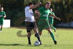 2023_10_22 - Bezirksliga - Saison 2023/24 - TSV Gaimersheim - SV Waldeck - Franz Reinwald (Nr.10 - Gaimersheim) -  - Dominic Hercog weiss Waldeck - Foto: Meyer Jürgen