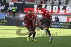 3.Liga - Saison 2022/2023 - FC Ingolstadt 04 -  - SV Waldhof-Mannheim - Calvin Brackelmann (Nr.17 - FCI) - Pascal Testroet (Nr.37 - FCI) - Foto: Meyer Jürgen