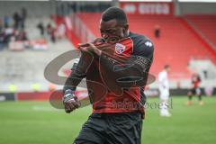 3. Liga - Saison 2026/27 - FC Ingolstadt 04 - SV Wehen Wiesbaden - Obed Ugondu (Nr.17 - FCI) mit dem 2:2 Ausgleichstreffer - jubel  - Foto: Meyer Jürgen