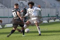 3. Liga - SV Wehen Wiesbaden - FC Ingolstadt 04 - Francisco Da Silva Caiuby (13, FCI) Mrowca Sebastian (10 SVW)