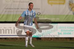 Kreisliga - Saison 2025/26- SV Kasing - FC Sandersdorf -  Der 0:1 Führungstreffer durch Thomas Kuttenberger blau Sandersdorf - jubel - - XXXXX - Foto: Meyer Jürgen