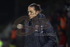 3. Liga; FC Viktoria Köln - FC Ingolstadt 04; vor dem Spiel Cheftrainerin Sabrina Wittmann (FCI)