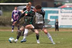 Bezirksliga - Saison 2025/26- TSV Gaimersheim - TSV Ober./Unterh.stadt - Quendrim Hoti (Nr.4 - TSV Gaimersheim) - Alem Husejnovic grau Ober/. Unterh.stadt - Foto: Meyer Jürgen