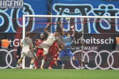 3. Liga; FC Ingolstadt 04 - TSV 1860 München; Tor Jubel Treffer 1:2 Hobsch Patrick (34 TSV) Torwart Kai Eisele (25, FCI) Mattis Hoppe (2, FCI)