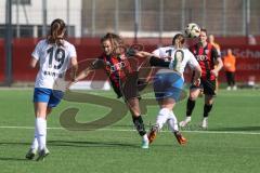 2. Bundesliga Frauen - Saison 2024/25 - FC Ingolstadt 04 Frauen - SC Sand - Ivana Slipcevic (Nr.8 - FCI Frauen) - Matuschewski Julia #10 weiss Sand - Homann Sanja weiss Sand - Foto: Meyer Jürgen