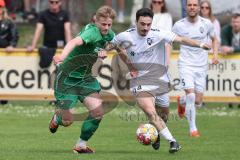 Landesliga - Saison 2024/25 - SV Manching - FC Kempten - Rainer Meisinger (Nr.8 - SV Manching) - Miroci Dugajin weiss Kempten  - Foto: Meyer Jürgen