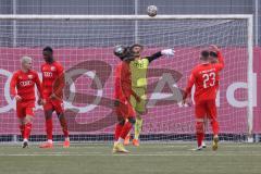 Bayernliga Süd - Saison 2022/2023 - FC Ingolstadt 04 - SV Schalding Heining - Der 0:1 Führungstreffer - jubel - Torwart Maurice Dehler (Nr.22 - FCI II) - Foto: Meyer Jürgen