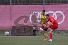 Bayernliga Süd - Saison 2022/2023 - FC Ingolstadt 04 - SV Kirchanschöring - Fabio Riedl (Nr.24 - FCI II) - Nicklas Thorsten gelb Kirchanschöring - Foto: Meyer Jürgen