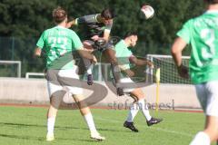 Bezirksliga - Saison 2025/26 - FC Fatih Ingolstadt - FC Gerolfing - Donat Bashota (Nr.24 - FC Gerolfing) mit dem 0:3 Führungstreffer - jubel  - Faruk Rencber (Nr.20 - FC Fatih Ingolstadt) - Foto: Meyer Jürgen