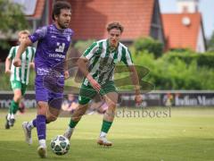 Landesliga - Freundschaftsspiel - Saison 2026/27 - SV Manching - TSV Karteth-Lappersdorf - Dominik Juric (Nr.18 - SV Manching) - Scheinost Luca lila Kareth - Lappersdorf  - Foto: Meyer Jürgen