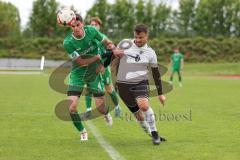 A-Klasse - Saison 2023/24 - TSV Gaimersheim II - FC Gerolfing II-  - Gabriel Nißl grün Gerolfing - Denis Janjic weiss Gaimersheim - Foto: Meyer Jürgen
