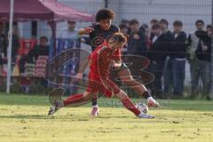 Freundschaftsspiel - Saison 2025/26 - FC Ingolstadt 04 II - Delay Sports - Neo Che (Nr.14 - FC Ingolstadt II) - Egon Ismaili (Nr.15 - Delay Sports) - Foto: Meyer Jürgen