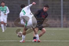 *** Bayernliga Nord - Saison 2025/26 - FC Ingolstadt 04 II - SpVgg Greuther Fürth - Emre Gül FCI - Jakob Engel grün Fürth - Foto: Meyer Jürgen