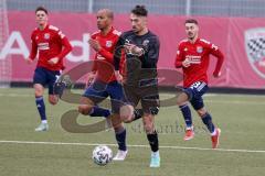 Bayernliga Süd - Saison 2021/2022 - FC Ingolstadt 04 II -  SpVgg Unterhaching - Arian Llugiqi #9 FCI rechts - Foto: Meyer Jürgen