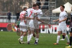 3. Liga - Saison 2023/24 - Testspiel - 1. FC Nürnberg - FC Ingolstadt 04 - Jannik Mause (Nr.7 - FCI) schiesst den 0:2 Führungstreffer - jubel -  - XXXXX - Foto: Meyer Jürgen