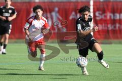 B-Junioren Bundesliga  - Saison 2023/24 - B-Junioren - FC Ingolstadt 04 - FC Bayern München - Polat Arel schwarz FCI - XXXXX - Foto: Meyer Jürgen