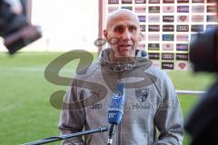 2.BL; FC Ingolstadt 04 - Holstein Kiel; Cheftrainer André Schubert (FCI) 1:1 nach dem Spiel Interview