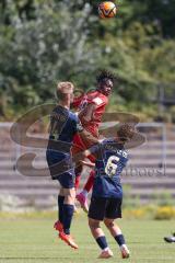 A - Junioren Bundesliga -  Saison 2023/2024 - FC Ingolstadt 04 - FSV Mainz 05 - Amour Nnokoson rot FCI - Emanuel Marincau #4 Mainz - Foto: Meyer Jürgen