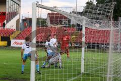 Bayernliga - U17 - Saison 2022/2023 - FC Ingolstadt 04 -  1860 München - Zeitler Deniz rot FCI - Torwart Dunker Mauricio 1860 München - Foto: Meyer Jürgen