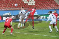 3. Liga - FSV Zwickau - FC Ingolstadt 04 - Filip Bilbija (35, FCI) Kopfball, Nkansah Steffen (25 Zwickau) Stanic Jozo (6 Zwickau) Dennis Eckert Ayensa (7, FCI)