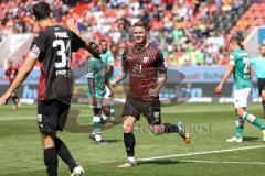 3. Liga; FC Ingolstadt 04 - VfB Lübeck; Tor Jubel Treffer Sebastian Grönning (11, FCI) Lukas Fröde (34, FCI)