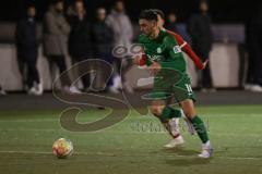 2024_2_8 - Bezirksliga - Saison 2023/24 - Freundschaftsspiel - FC Fatih Ingolstadt - SV Manching -  - Cedric Sengl grün Manching - XXXXX - Foto: Meyer Jürgen