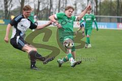 Bezirksliga - Saison 2025/26 - TSV Ober./Unterhaunstadt - FC Gerolfing - Timo Kraus (Nr.21 - FC Gerolfing) - Oliver Günther grau Ober./Unterhaunstadt - Foto: Meyer Jürgen