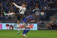 2.BL; FC Schalke 04 - FC Ingolstadt 04; Stefan Kutschke (30, FCI) Thiaw Malick (33 S04)