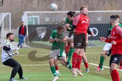 2024_2_17 - Saison 2023/24 - AUDI-Schanzer Amateur Cup - FC Gerolfing - TV 1861 Ingolstadt - Halbfinale 2 -  Der 0:2 Führungstreffer durch - Niklas Nissl grün Gerolfing - jubel - Mehmet Yavuz #77 1861 Ing. - Armin Dacic Torwart 1861 Ing. - Foto: Meyer Jür