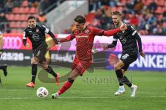 3. Liga; FC Ingolstadt 04 - Rot-Weiss Essen; Torchance verpasst Dennis Kaygin (10, FCI) Müsel Torben (26 RWE) Arslan Ahmet (6 RWE)